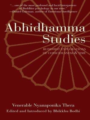 cover image of Abhidhamma Studies